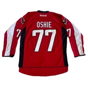 Washington Capitals #77 T.J. Oshie Reebok Authentic Game Jersey Sz 48
